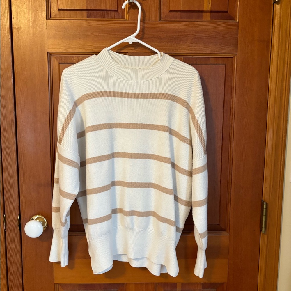 {Abercrombie} Striped Oversized Sweater
